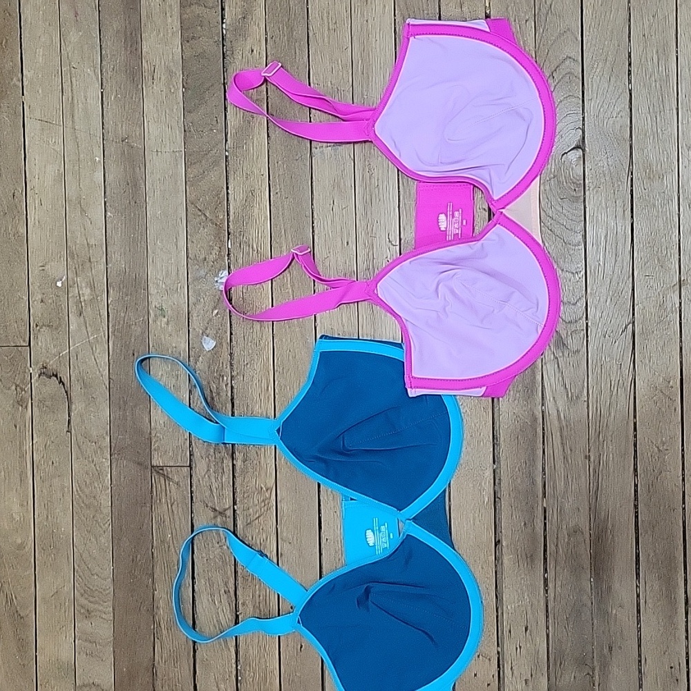 NWOT Colorful Underwire Parade Bra 32DD Set Of 2